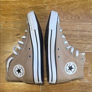 Converse High-Top Sneakers in Beige
